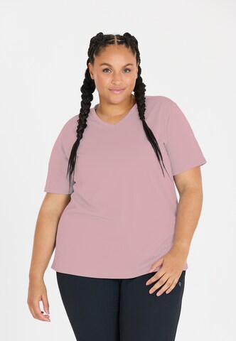 Q by Endurance Performance Shirt 'Annabelle' in Brown: front