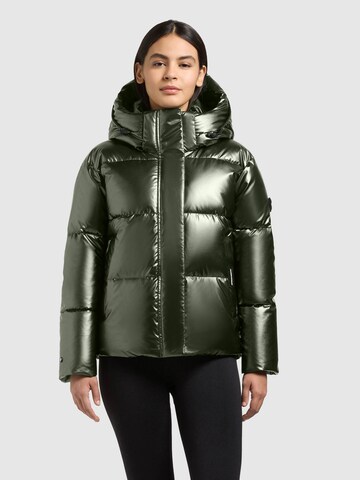 khujo Winterjas 'Devina3' in Groen: voorkant