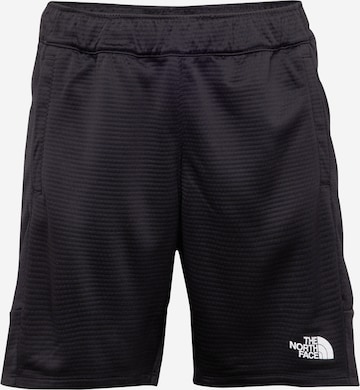 THE NORTH FACE Sports trousers in Black: front