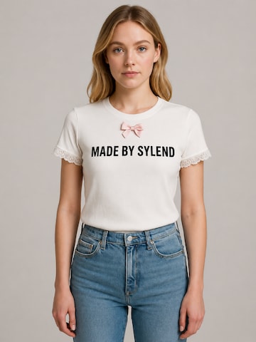 SYLEND Top 'MADE BY SYLEND'‌‌‌‌‌‌‌‌‌‌ in Weiß: Vorderseite