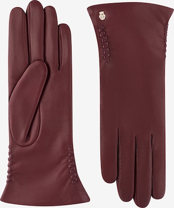 Roeckl Full Finger Gloves 'REGINA' in Red: front