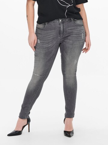 ONLY Carmakoma Skinny Jeans 'LUCCA' in Grey: front