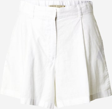 Loosefit Pantalon à pince 'Sonja' Gina Tricot en blanc : devant