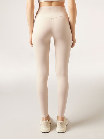 CALZEDONIA Skinny Leggings 'First Class' in Beige
