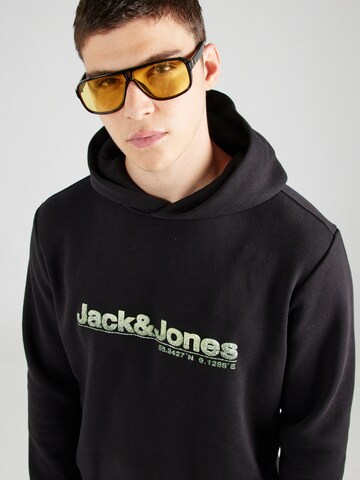 JACK & JONES Sweatshirt 'JCOPUFF' in Zwart