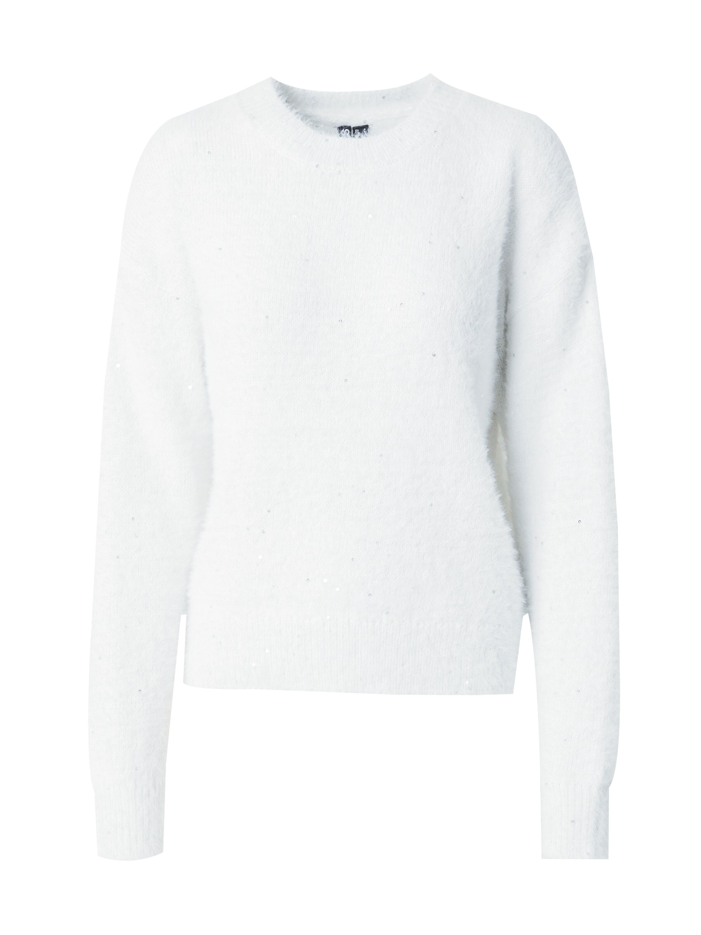 PIECES Kampsun 'PCNEQIN', värv valge: eest vaates