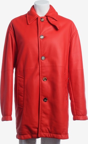 Bottega Veneta Lederjacke / Ledermantel XXS in Rot: Vorderseite