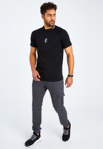 Leif Nelson Gym T-Shirt Rundhals in Schwarz