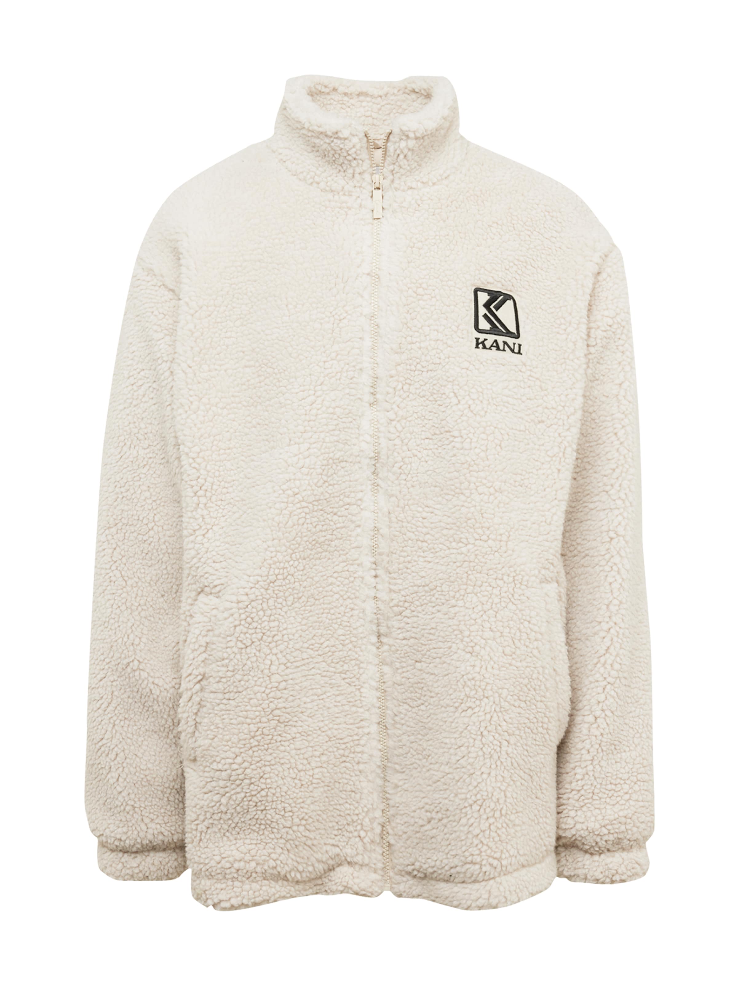 Karl Kani Fleece jacket in Beige: front