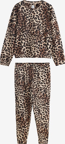 Pyjama Next en marron : devant
