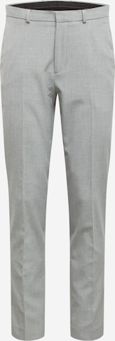 BURTON MENSWEAR LONDON Regular Pleated Pants in Grey: front