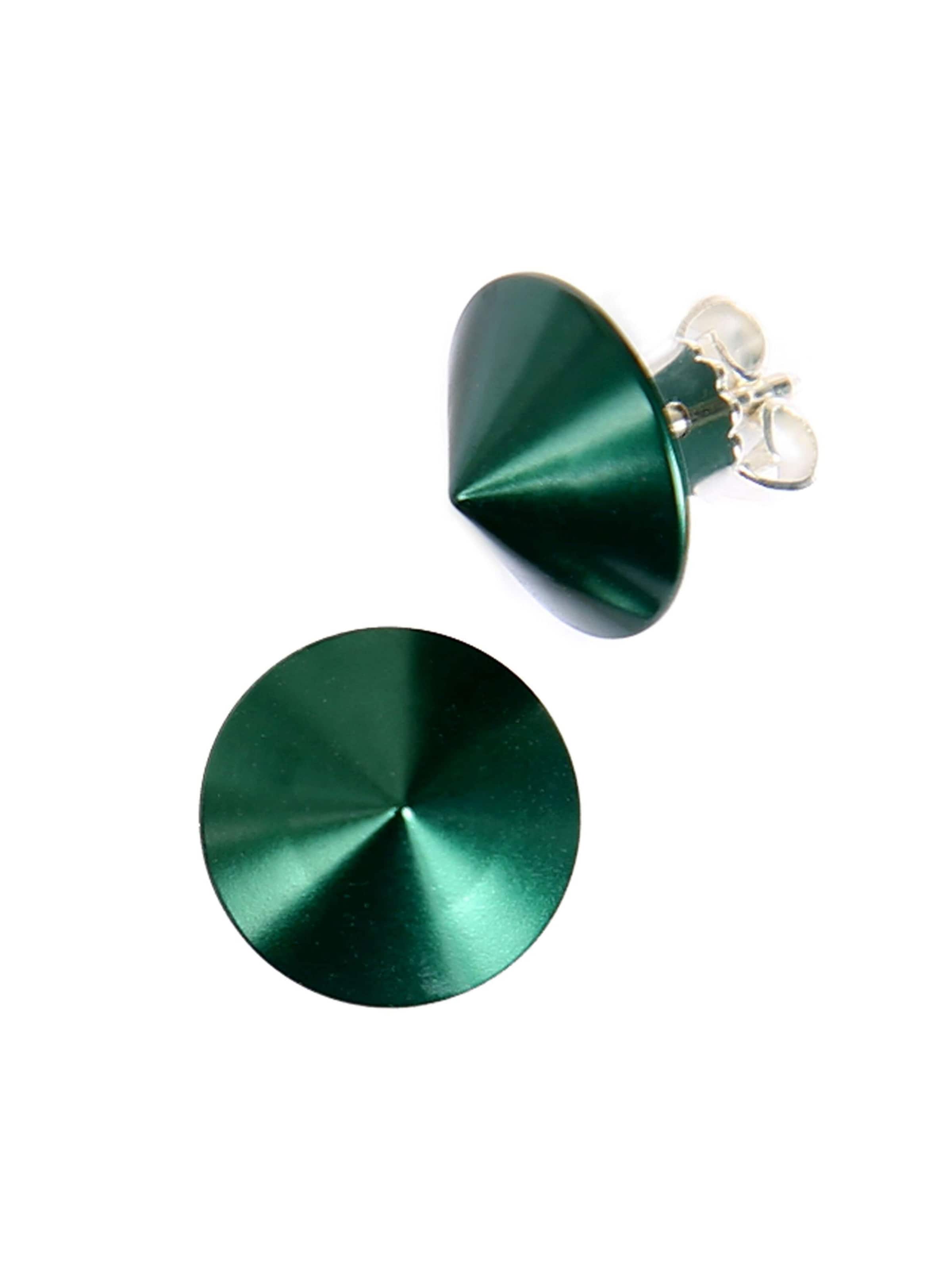 DeMarie Earrings in Green: front