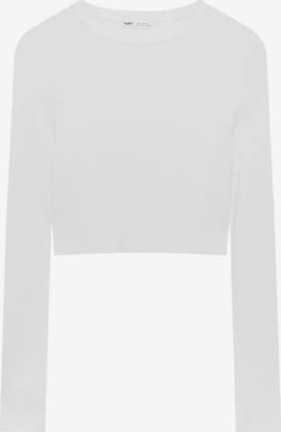 Pull-over Pull&Bear en blanc : devant