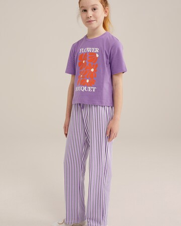WE Fashion Пижама в Лиловый