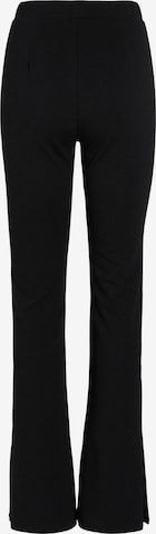 VILA Flared Trousers 'TINNY' in Black: front