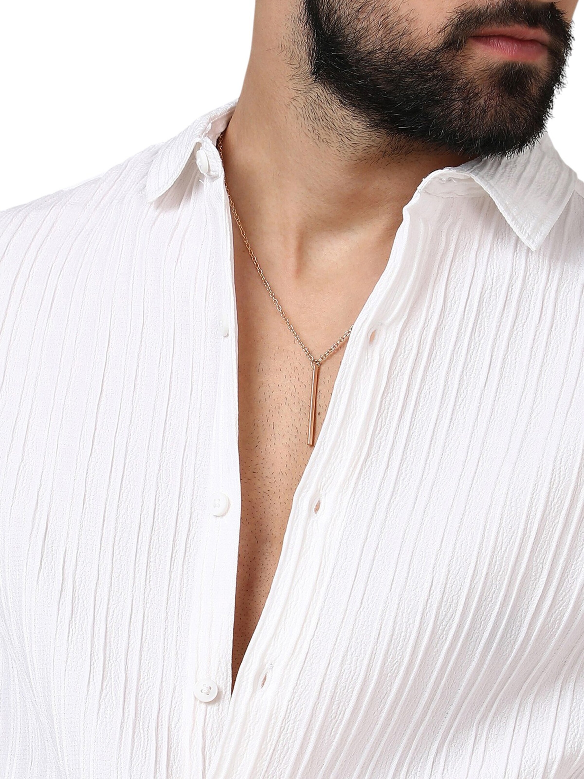 Campus Sutra Comfort Fit Πουκάμισο 'Suzy' σε λευκό