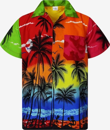 King Kameha Shirt 'Beach' in Mischfarben: Vorderseite