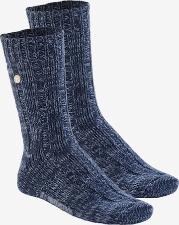 BIRKENSTOCK Sokken in Blauw: voorkant