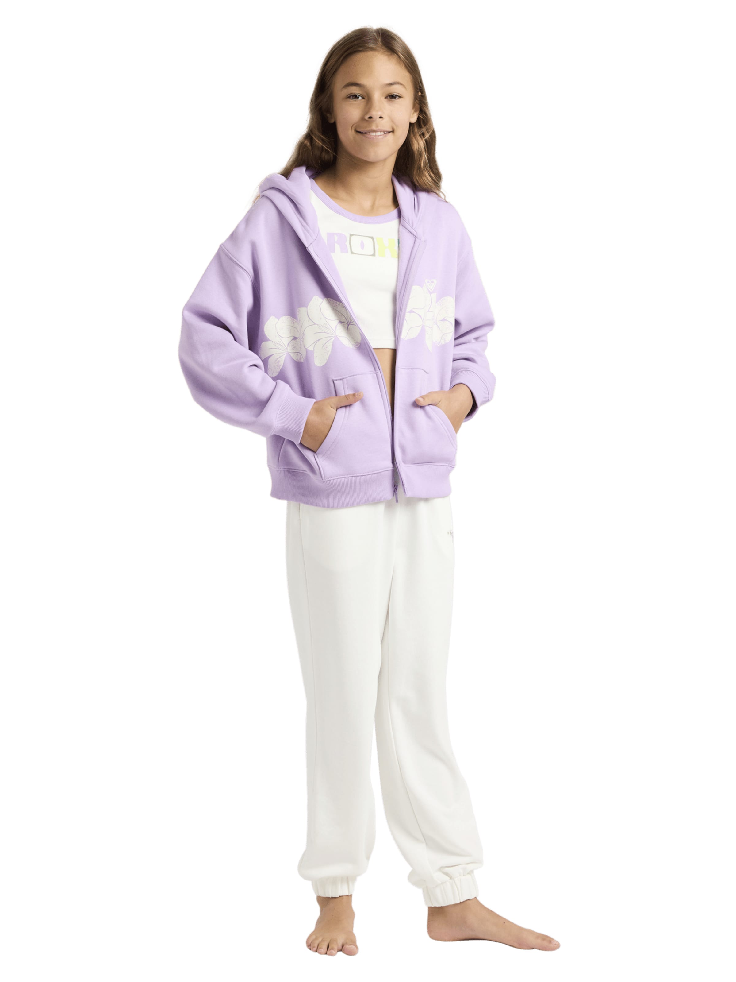 ROXY Sweatjacke in Lila