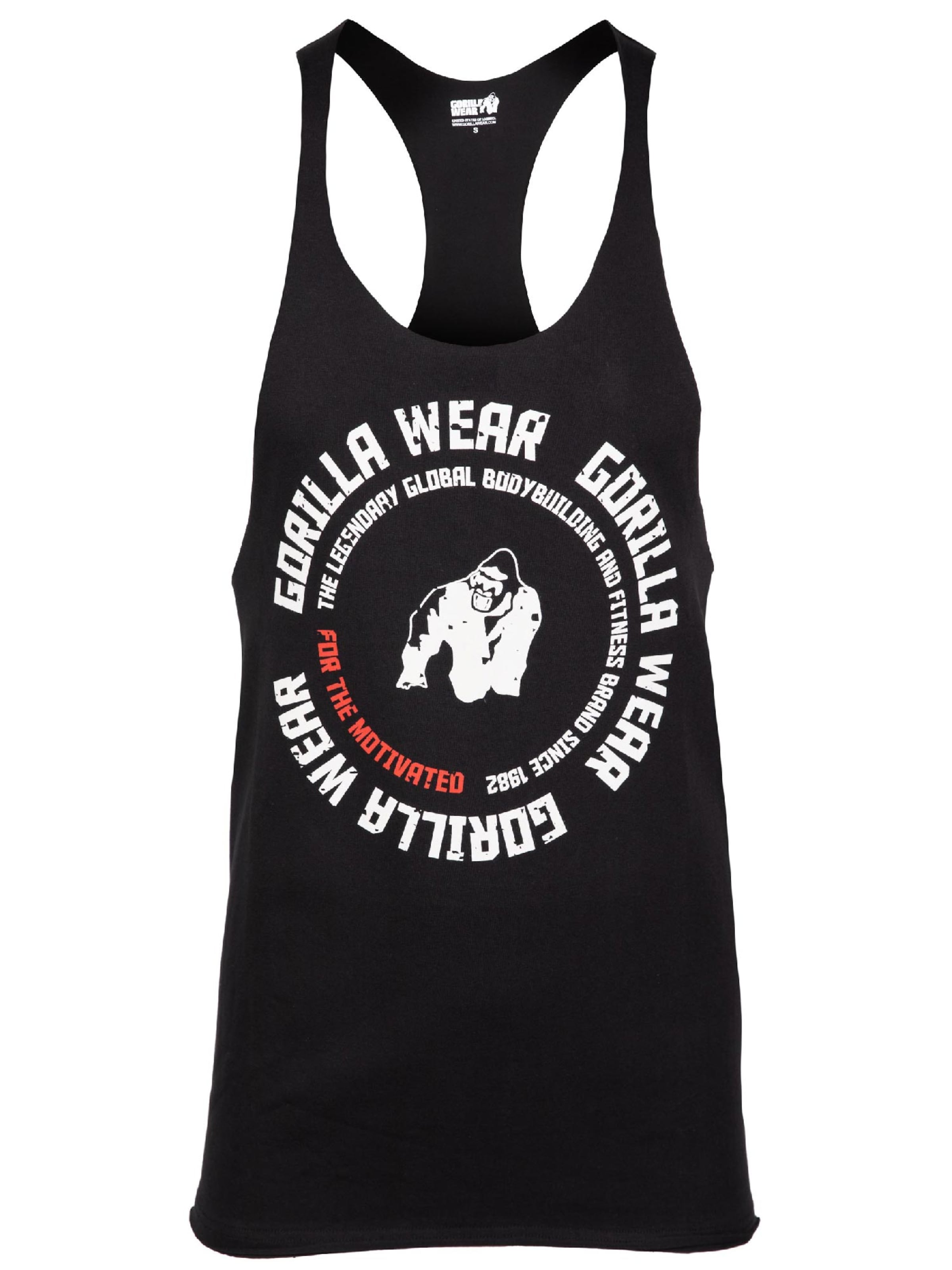 Maglia funzionale 'Melrose' di Gorilla Wear in nero: frontale