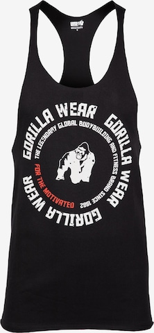 Maglia funzionale 'Melrose' di Gorilla Wear in nero: frontale