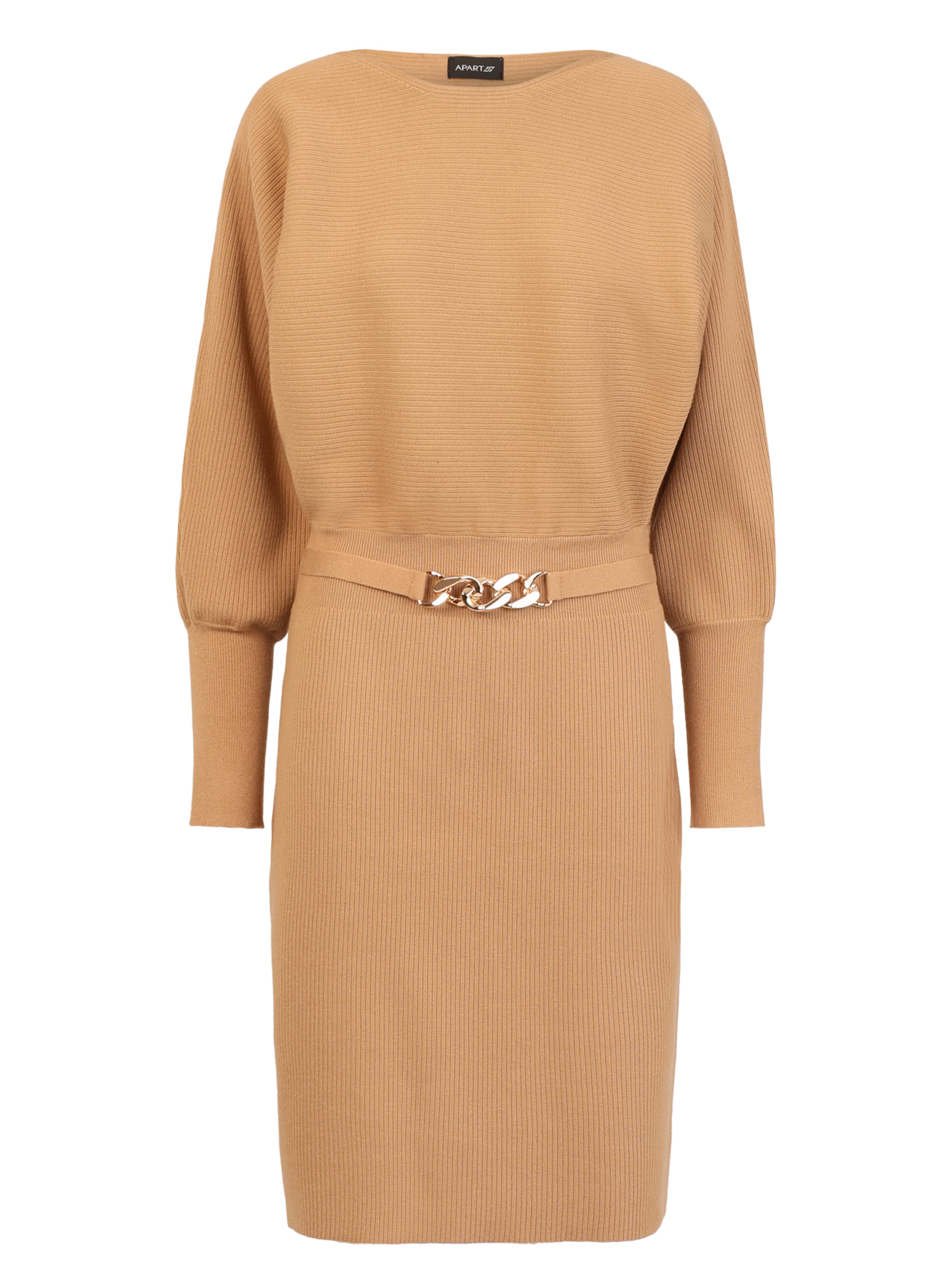 APART Knitted dress in XS in Camel, Item view