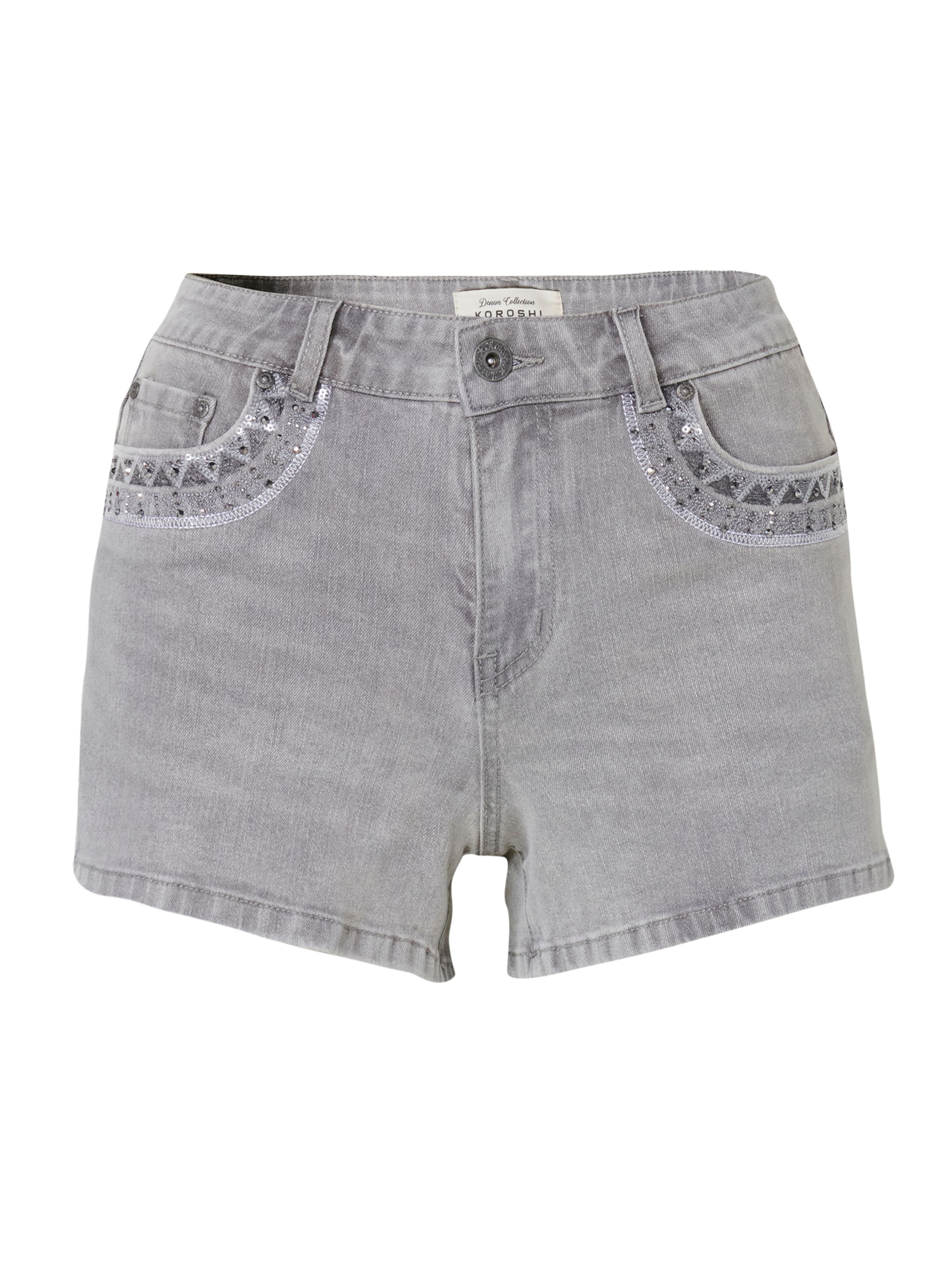 KOROSHI Regular Jeans i grå: framsida