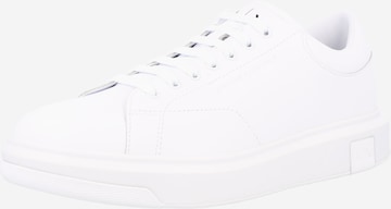 ARMANI EXCHANGE Låg sneaker i vit: framsida