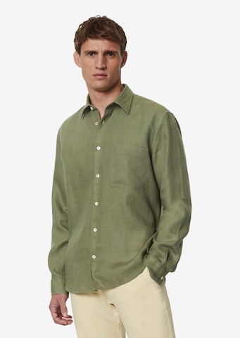 Regular fit Camicia di Marc O'Polo in verde: frontale
