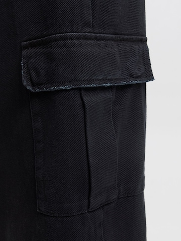 Baggy Pantaloni cargo di JACK & JONES in nero