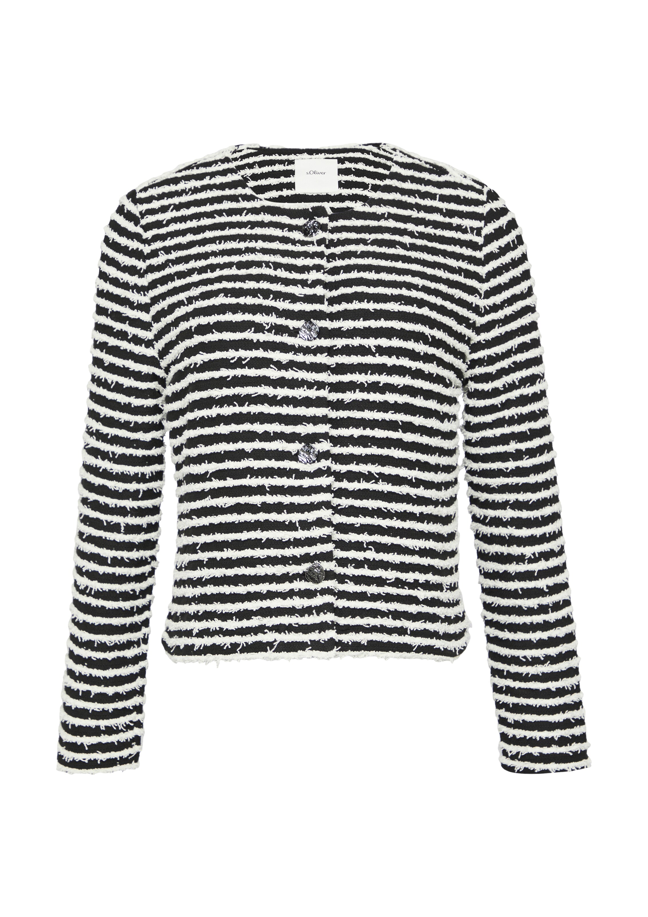 s.Oliver BLACK LABEL Between-season jacket in Black: front