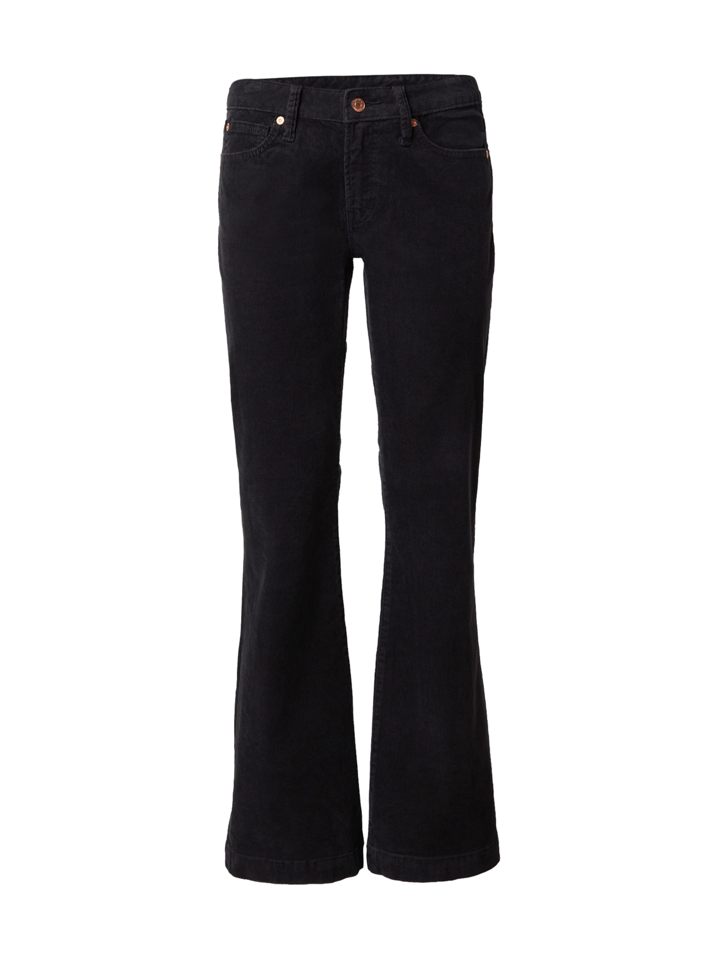 GAP Расклешенный Штаны в Черный: спереди