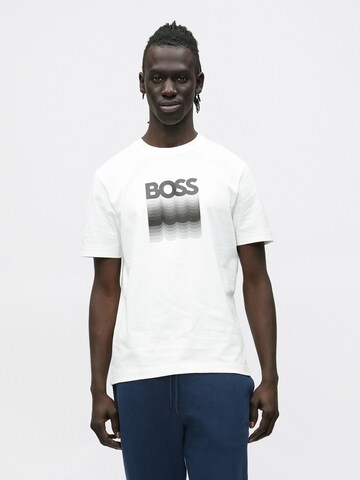 BOSS T-Shirt 'Insignia' in Weiß: Vorderseite