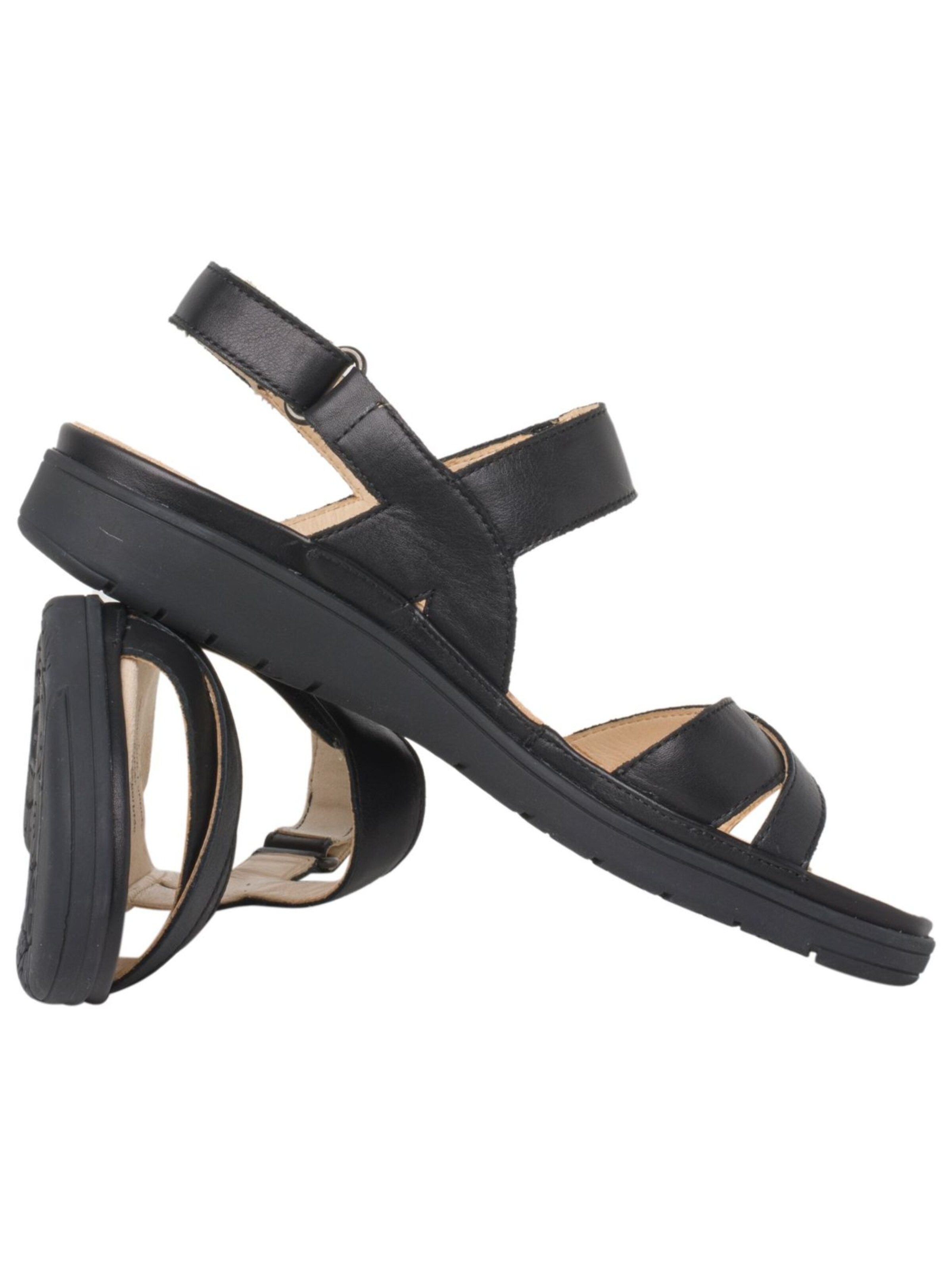 Ganter Strap sandal in Black