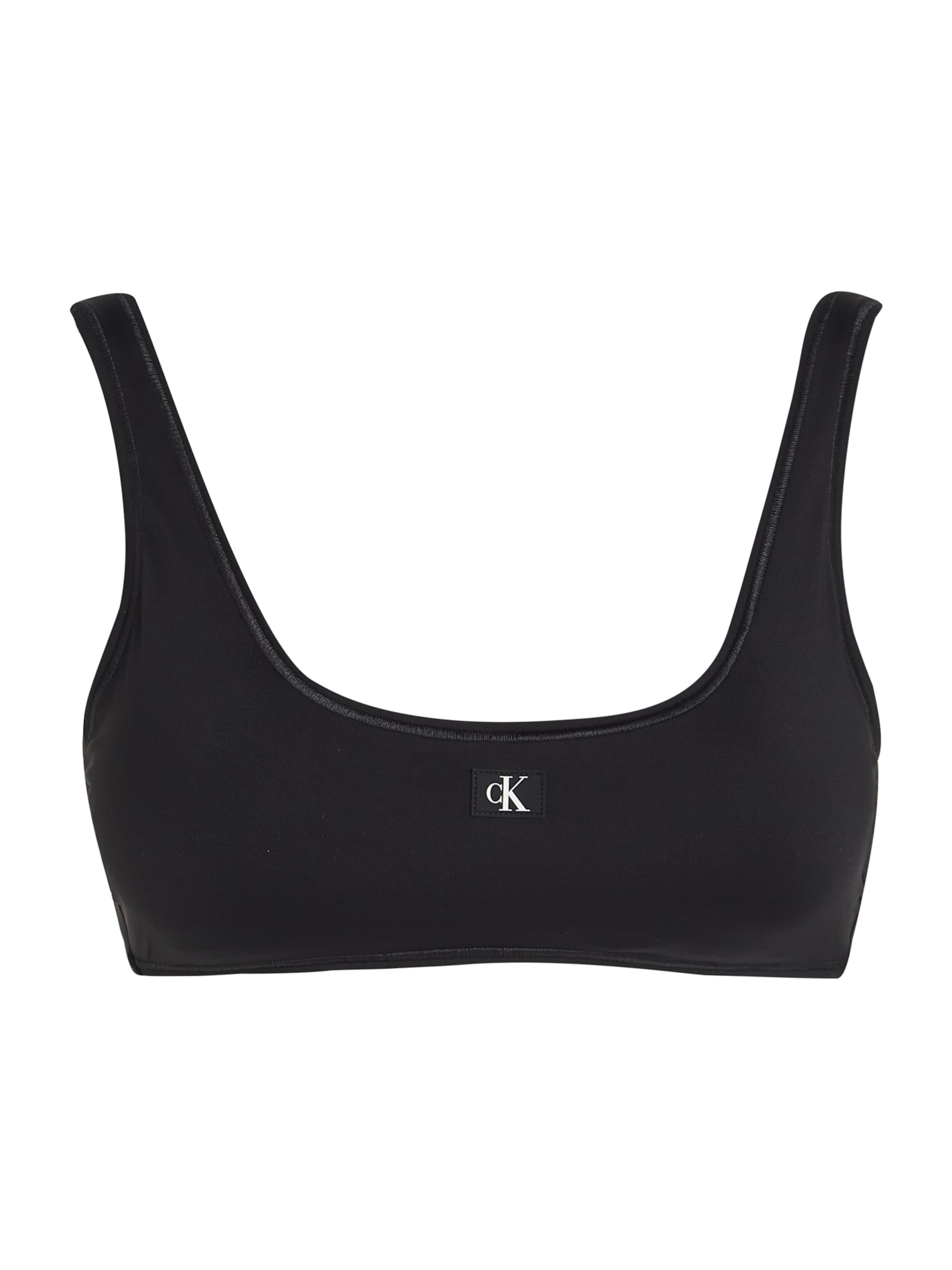 Calvin Klein Swimwear Bustier Bikinitop in Schwarz: Vorderseite