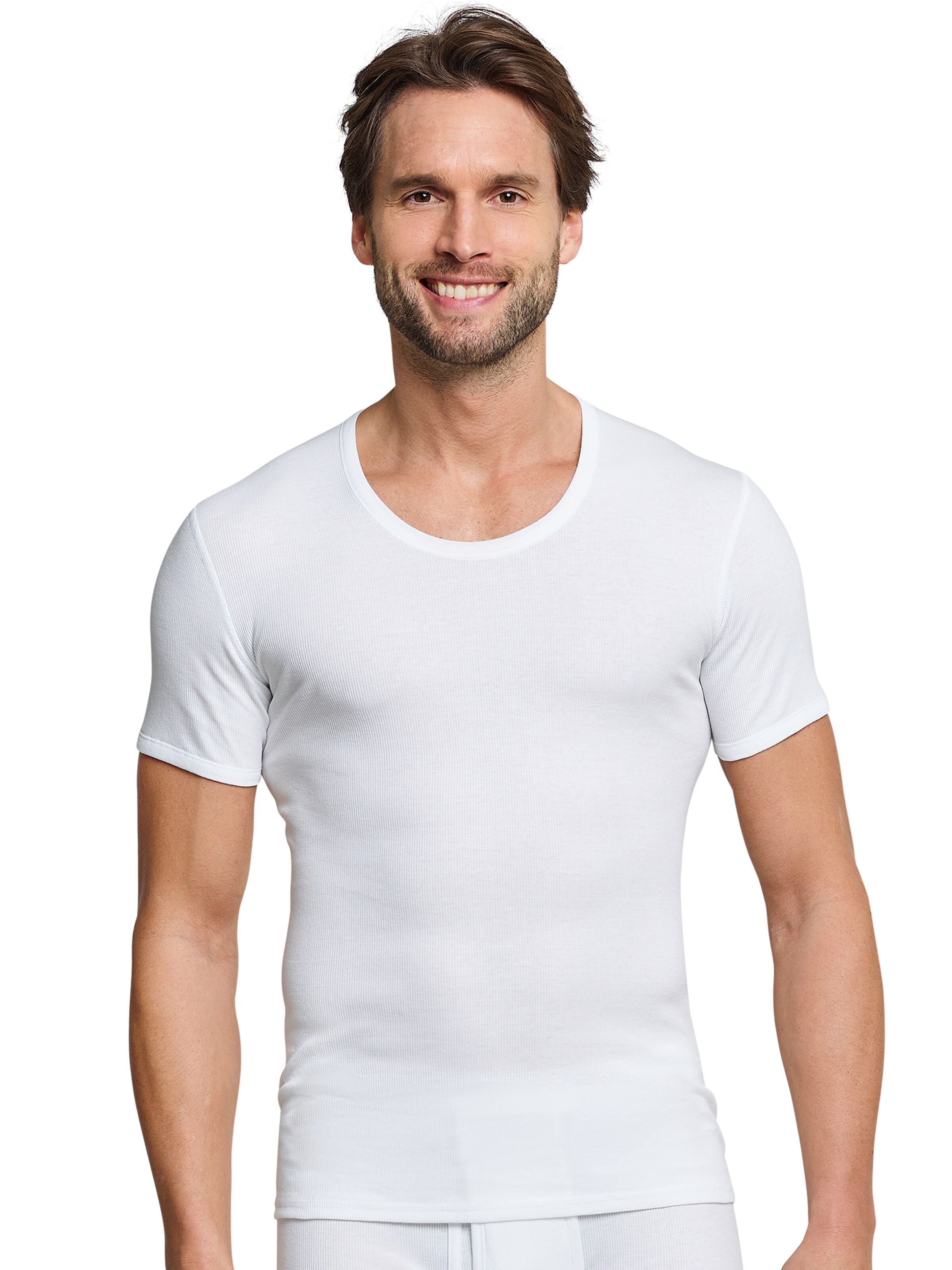 SCHIESSER Unterhemd in Weiß: Vorderseite