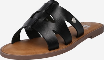 Xti Mules in Black: front