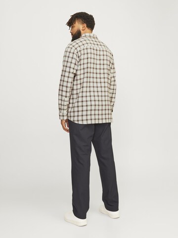Jack & Jones Plus Regular Fit Hemd in Braun