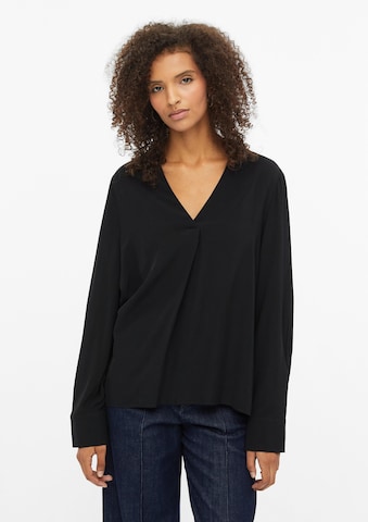 s.Oliver Blouse in Zwart: voorkant