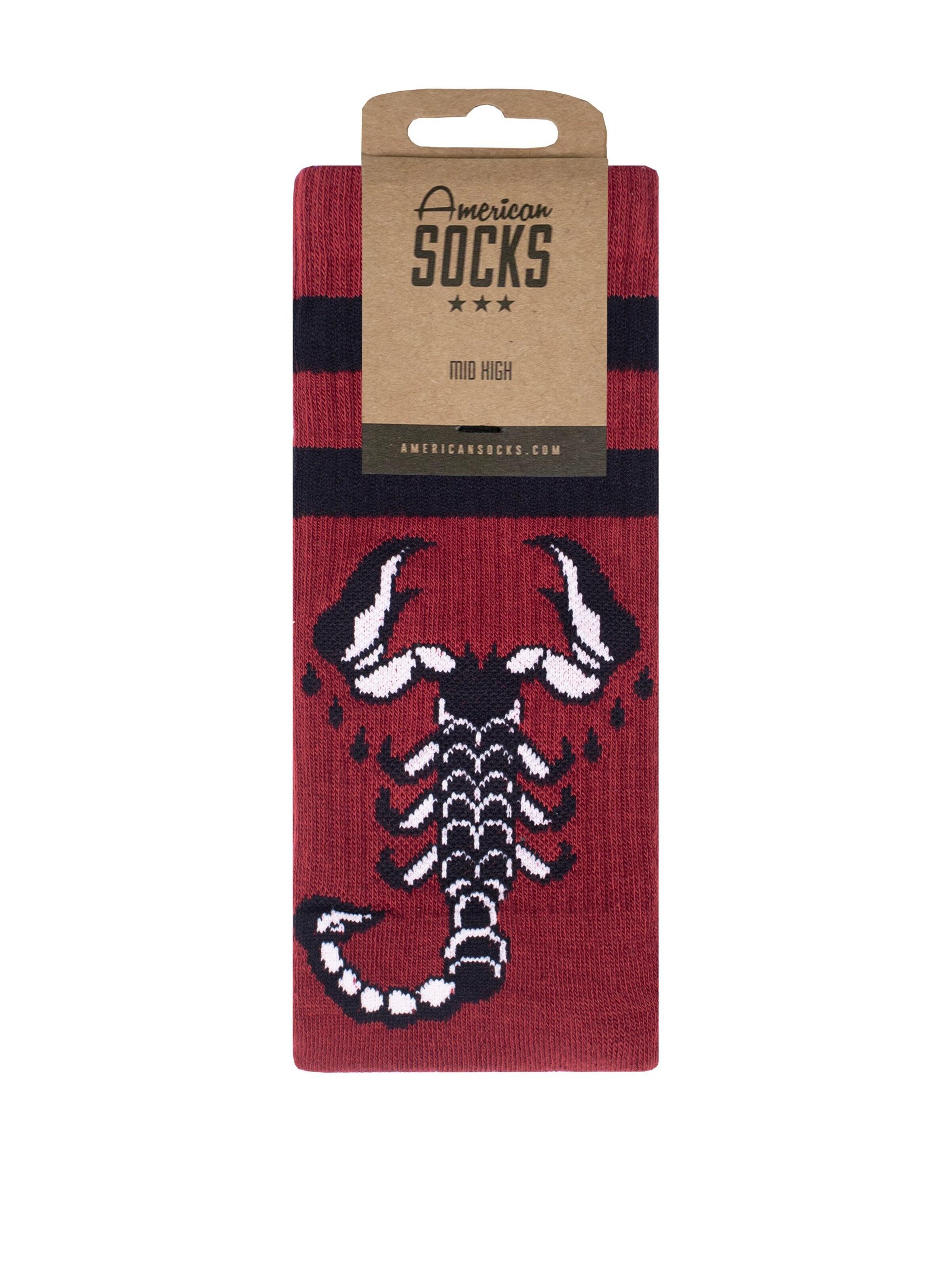 American Socks - Calcetines 'Poison Soul' en rojo