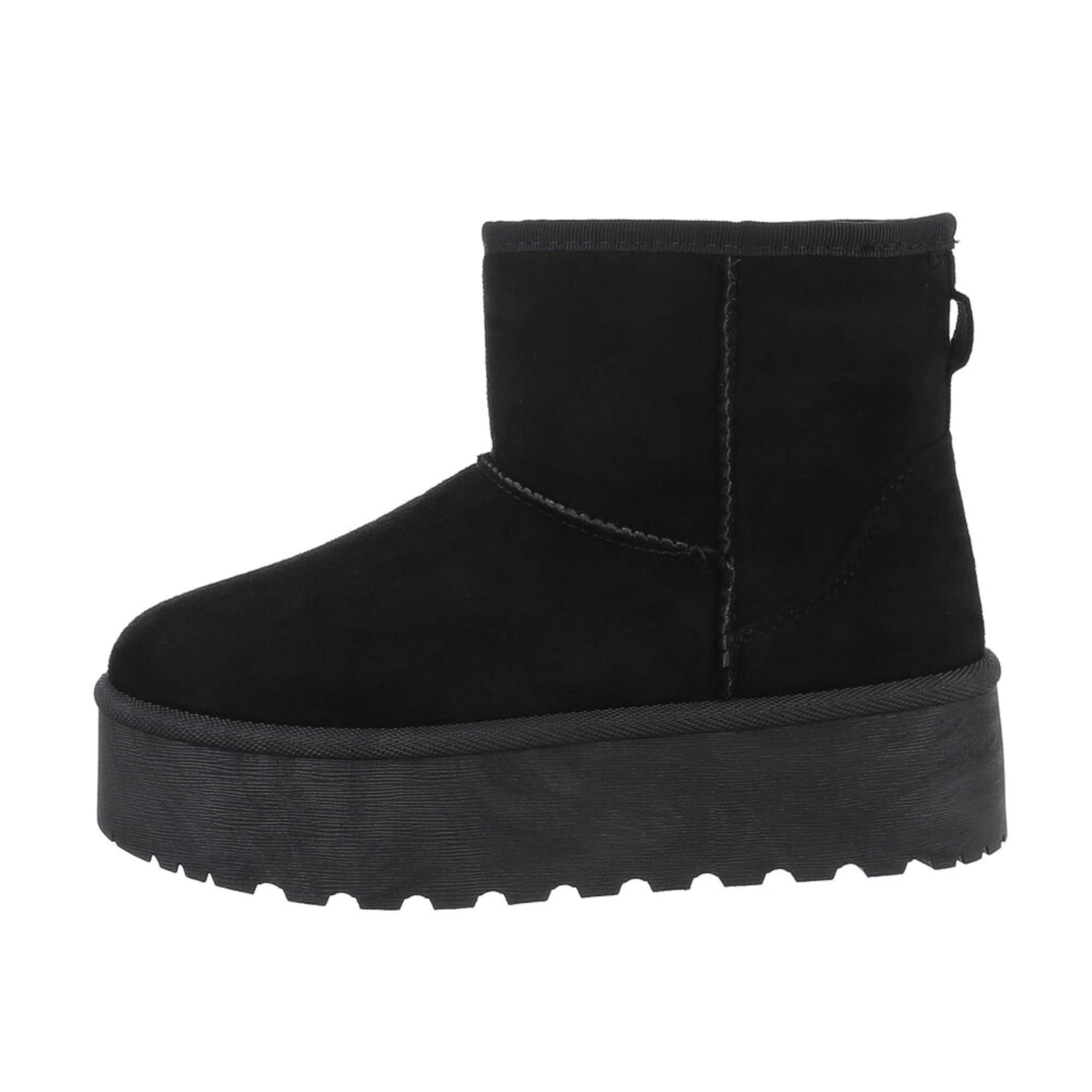Ital-Design Snow Boots in Black: front