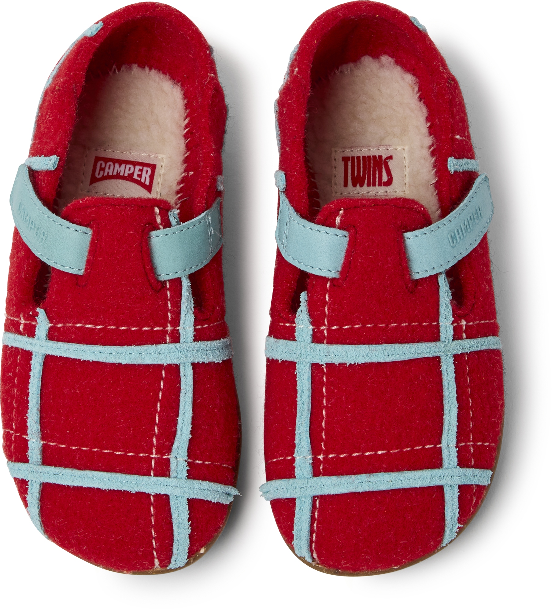 CAMPER Hausschuh Twins in Rot 