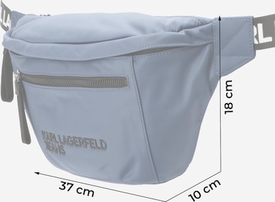 One Size dydžio Rankinė ant juosmens 'ESSENTIAL' iš KARL LAGERFELD JEANS, spalva – opalo / juoda, Prekių apžvalga