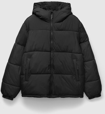 Pull&Bear Winterjas in Zwart: voorkant