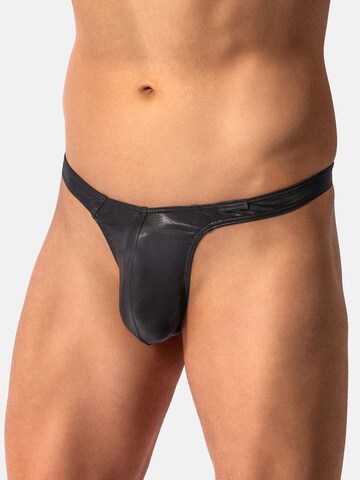 Manstore Panty '  Tower String 2614M' in Black: front