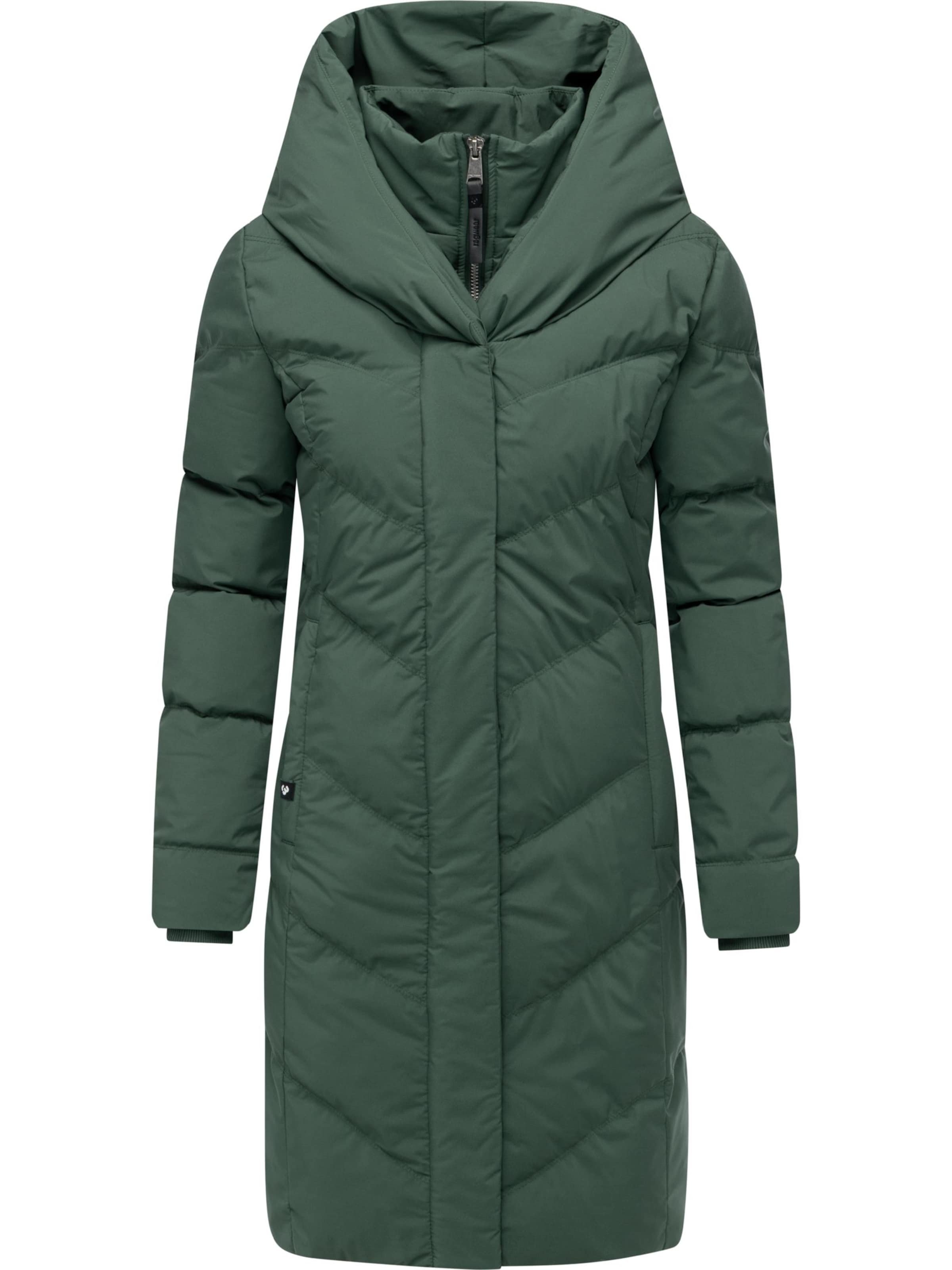 Ragwear Wintermantel &#x27;Natalka&#x27; in Groen: voorkant