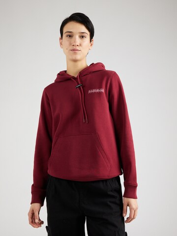 NAPAPIJRI Sweatshirt 'ROPE' in Rood: voorkant