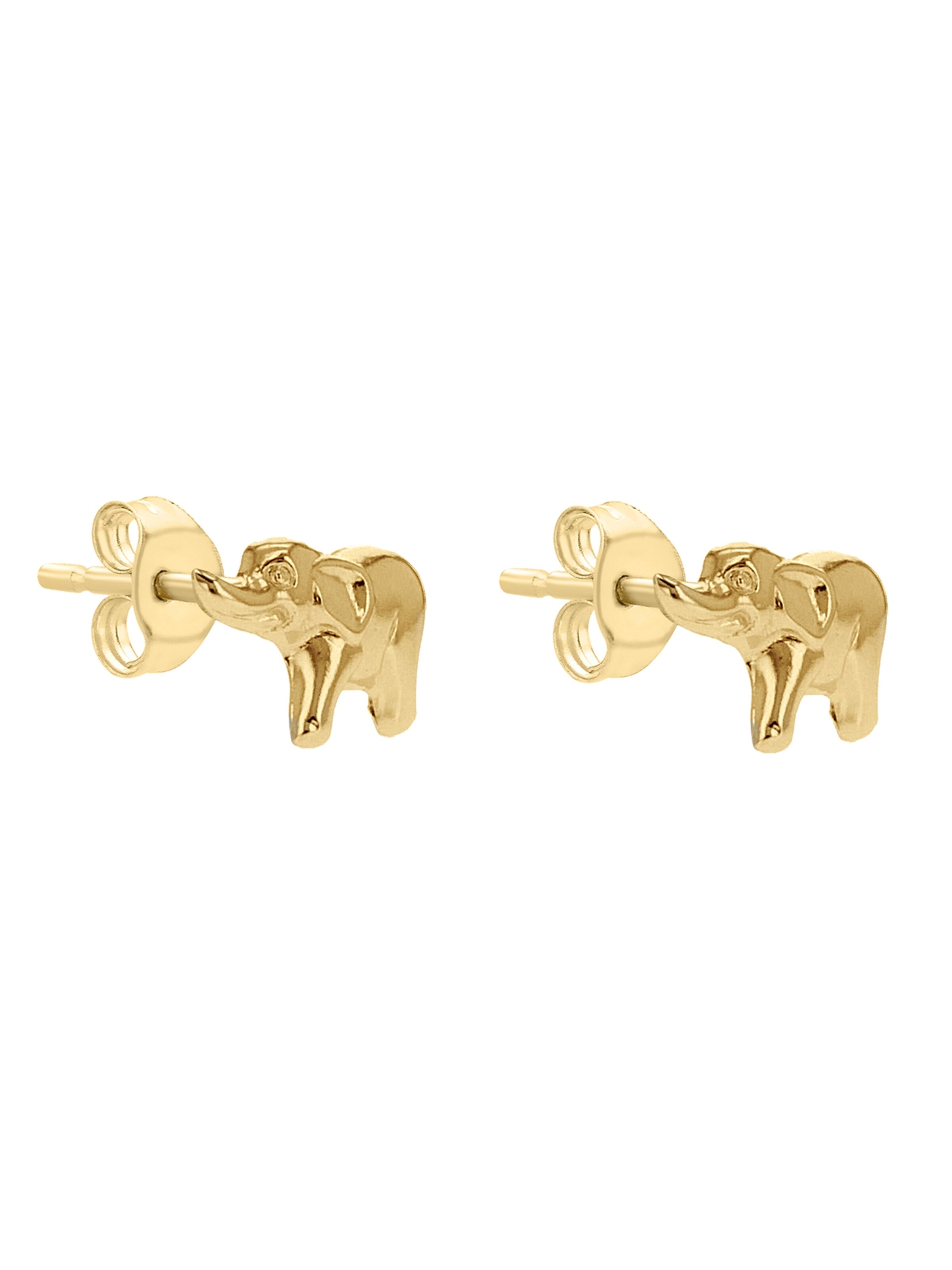 Lucardi Earrings 'Klassisch' in Gold