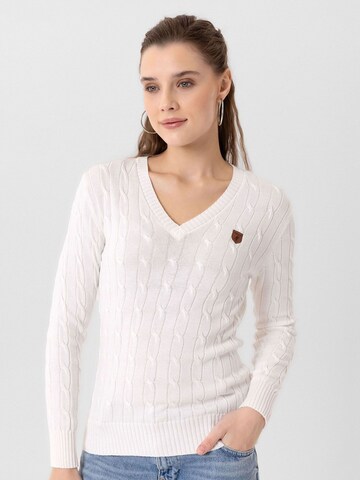 Jacey Quinn Sweater 'Joaquin' in White: front