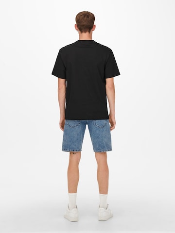 Only & Sons - Camiseta 'Fred' en negro